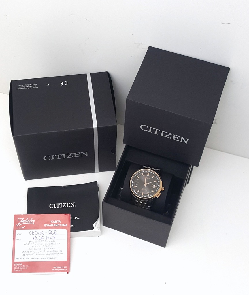 Citizen Eco-Drive Radio Controlled POZŁACANY G/W
