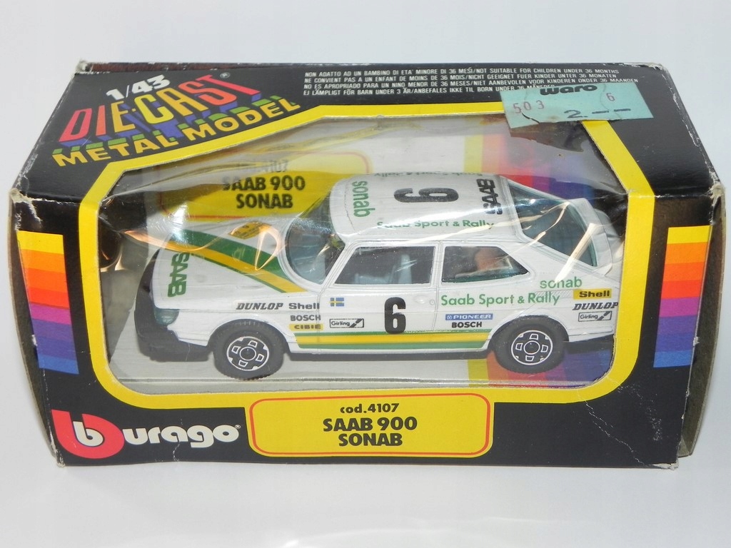 BBURAGO 1:43 - SAAB 900 TURBO