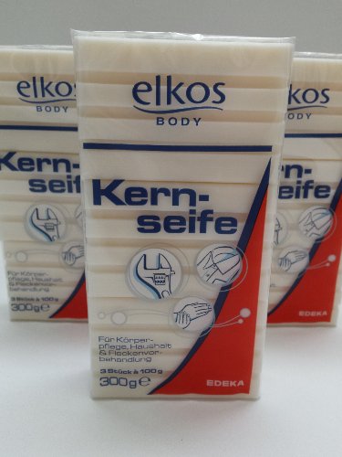 ELKOS NIEMIECKIE SZARE MYDŁO 3 SZTUKI PO 100G