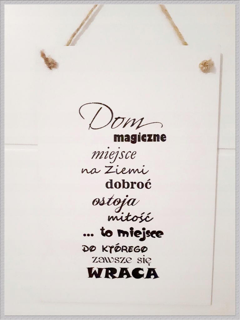 Prezent, tabliczka z mottem, cytaty, zawieszka