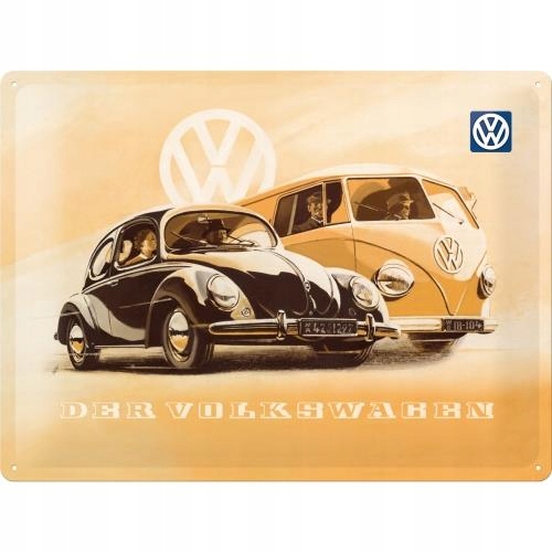 Tablica-Szyld VW Beetle and Bulli 30x40cm metal