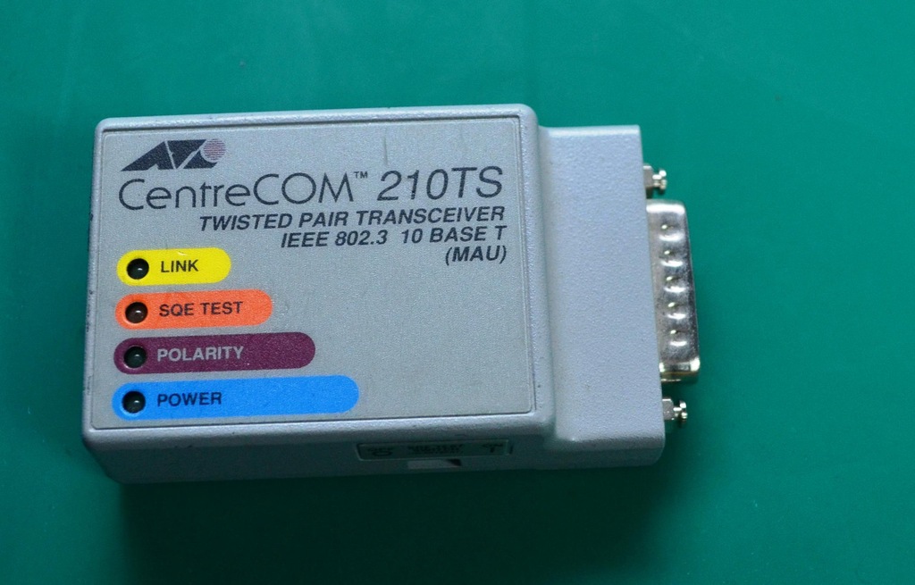 Konwerter 10BaseT RJ45 na AUI AT210TS TRANSCEIVER
