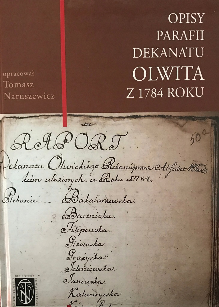 OPISY PARAFII DEKANATU OLWITA Z 1784..-Naruszewicz