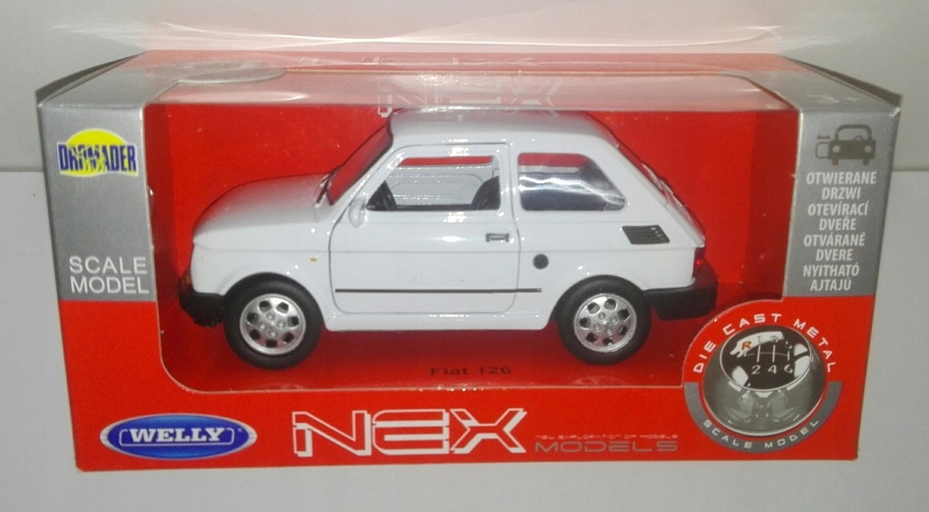WELLY FIAT 126p MALUCH PRL metal SKALA 1:34