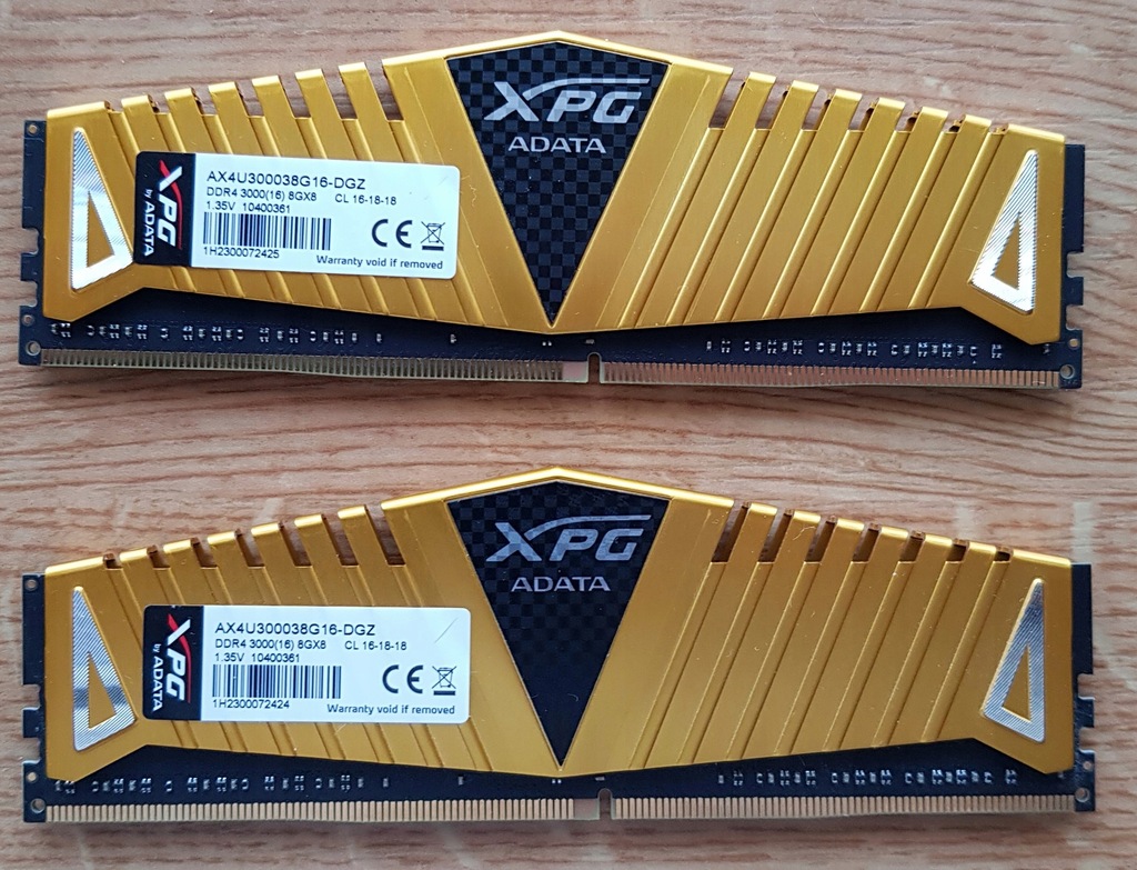 ADATA 8GB 3000MHz XPG Z1 Gold CL16 (1x8GB)