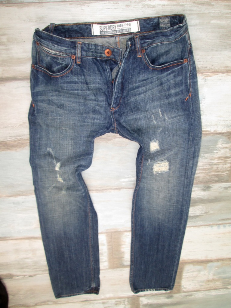 SUPERDRY męskie przecierane jeans W32L32