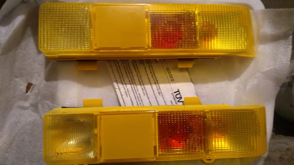Żółte lampy Leart mhw  Cinquecento Fiat CC  Tuning
