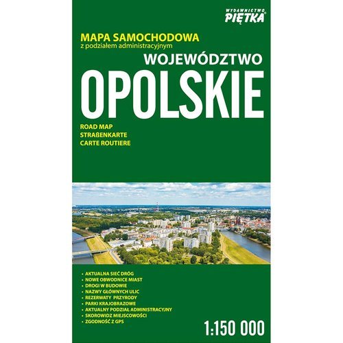 mapa samochodowa woj opolskie Województwo opolskie mapa samochodowa 1:150 000   6997472327 