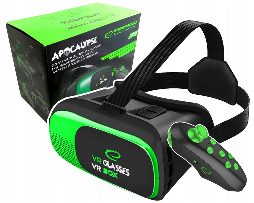 VR BOX II ESPERANZA 2.0 GOGLE 3D okulary + PILOT
