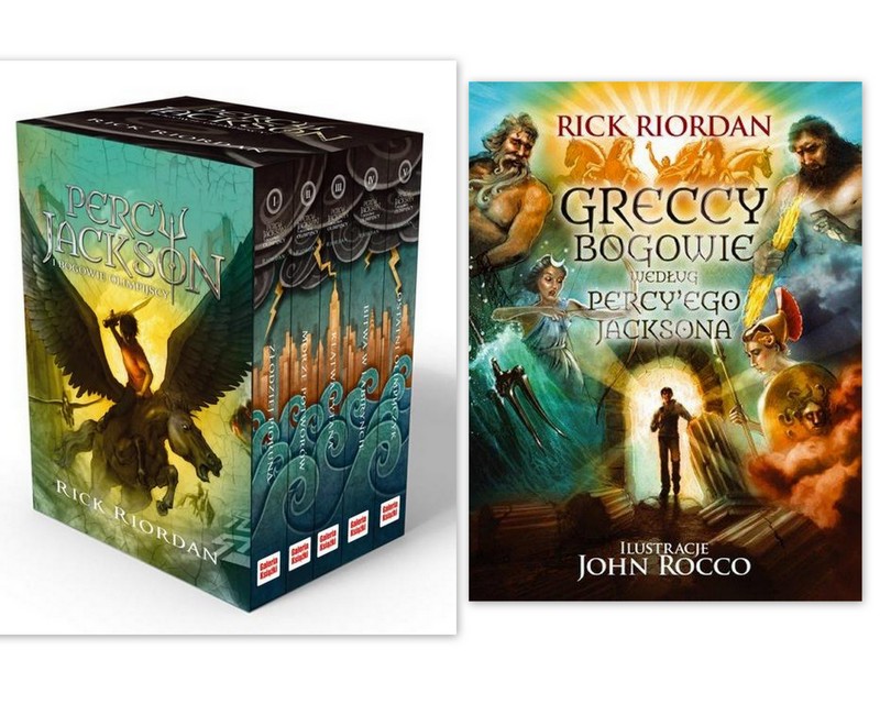 GRECCY BOGOWIE + PERCY JACKSON PAKIET RICK RIORDAN