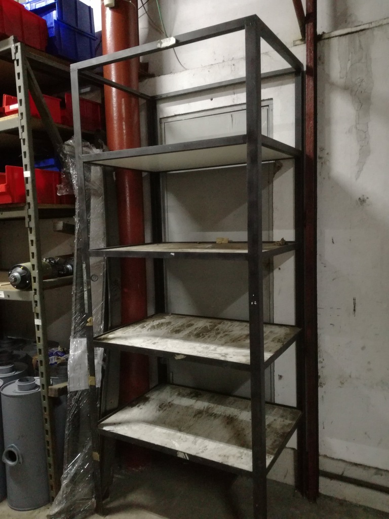 REGAŁ MAGAZYNOWY STALOWY WOJSKOWY 72x102x250