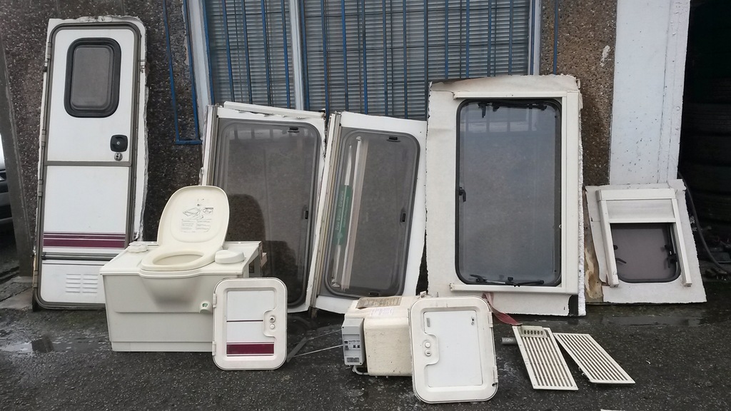 Elddis Hurricane szyba okno części przyczepa kempi