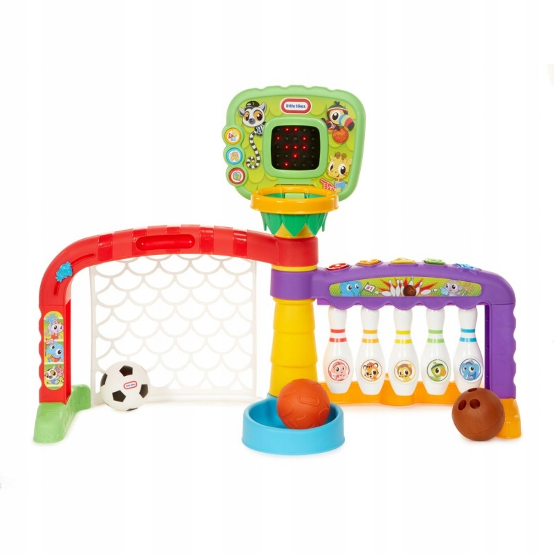 643224 LITTLE TIKES BRAMKA KOSZYKÓWKA KRĘGLE 3W1