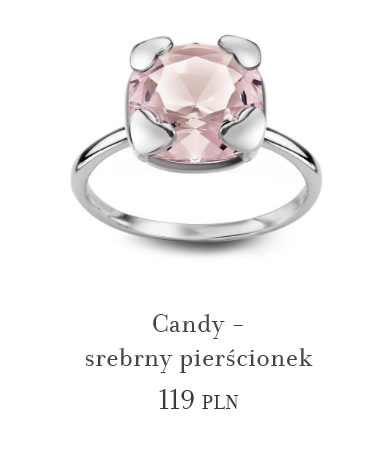 pierścionek idealny YES CANDY srebrny roz.12