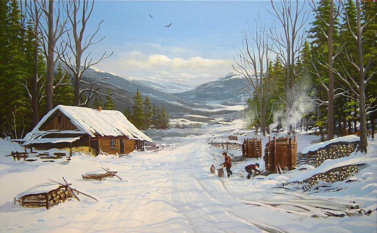 Gwoździewicz_obraz ** BIESZCZADY - SMOLARZE **