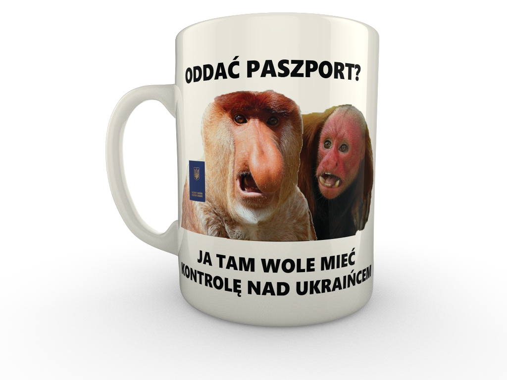 Kubek Nosacz Pracownik Ukrainiec Paszport NJ081