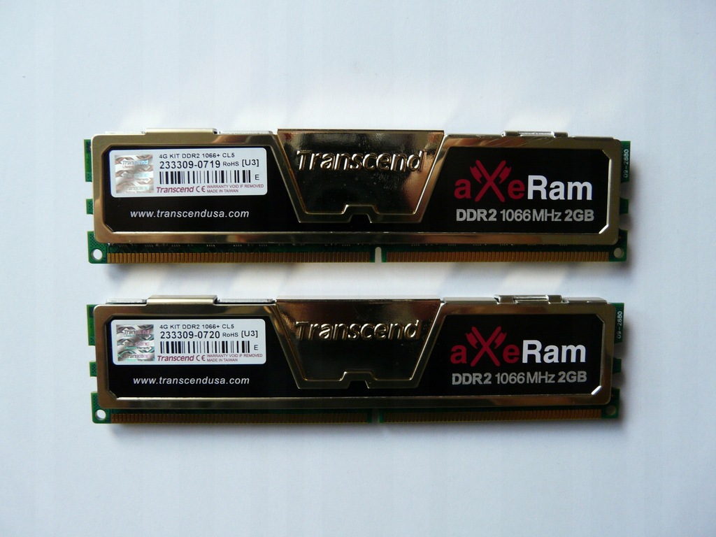 Transcend RAM 2x2GB DDR2 1066MHz CL5 DIMM