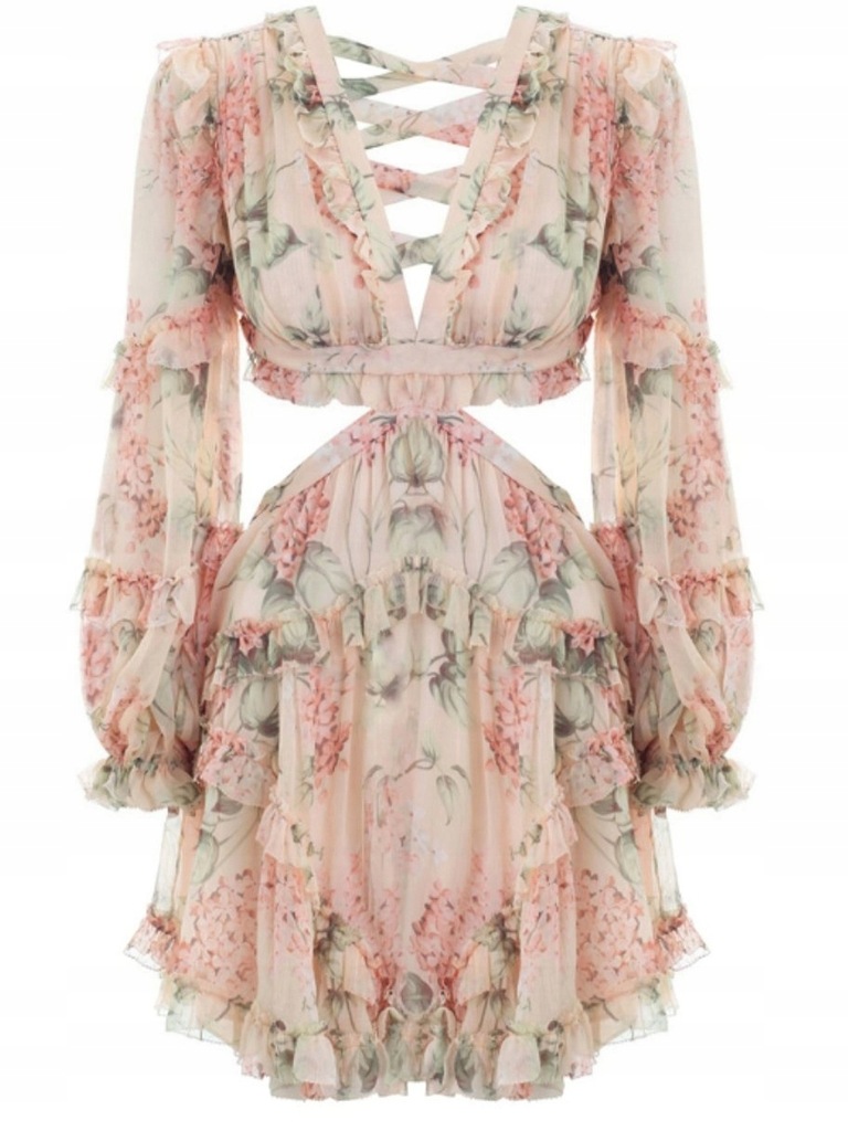 24h Sukienka Zimmermann Boho Self Portrait Plecy S