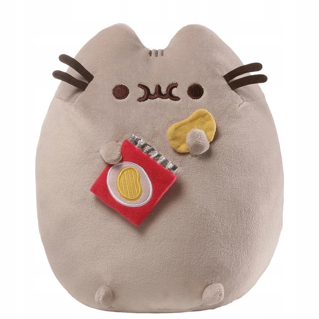 MASKOTKA PLUSZAK PUSHEEN CAT JEDZĄCEGO CHIPSY 25cm 7697429674