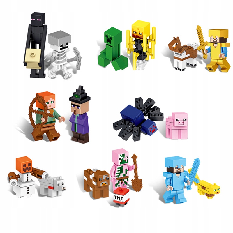 MINECRAFT KLOCKI || POSTACIE MINECRAFT + prezent