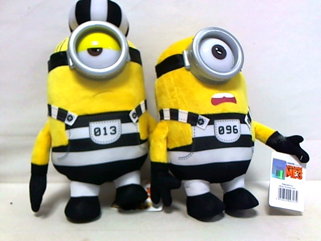 MINIONKI W WIĘZIENIU PLUSZAKI MASKOTKA 23CM