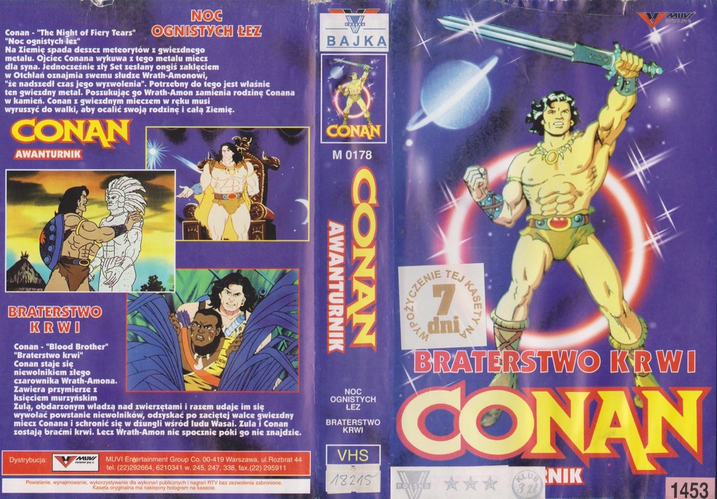 [VHS-218] CONAN AWANTURNIK ----------- rarytas !!!
