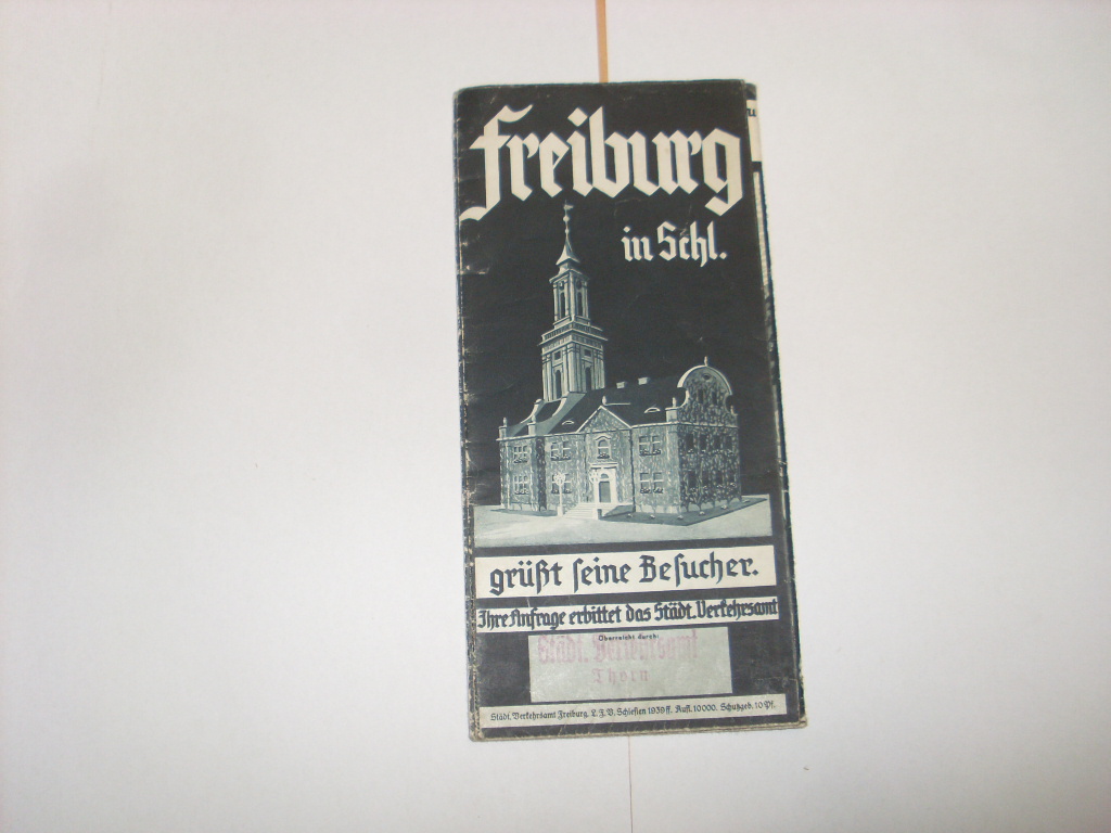 mapa niemieck ŚWIEBODZICE FREIBURG SCHLESIEN 1939