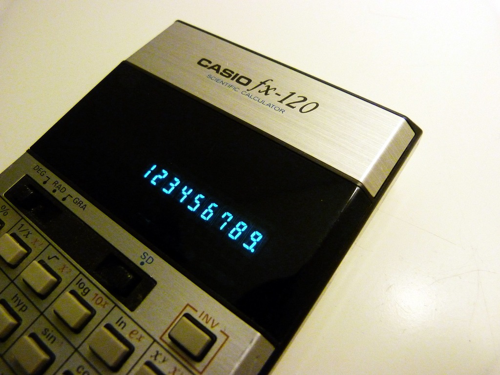 Kalkulator naukowy Casio fx-120 Made in Japan 1977 7179536971