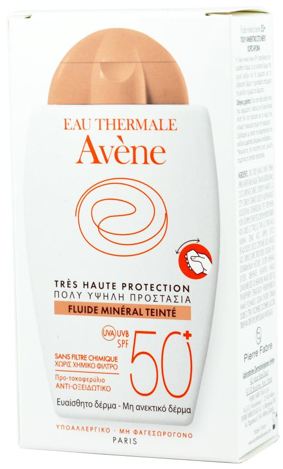 AVENE SUN SPF50+ FLUID MINERALNY KOLORYZUJĄCY 40ML