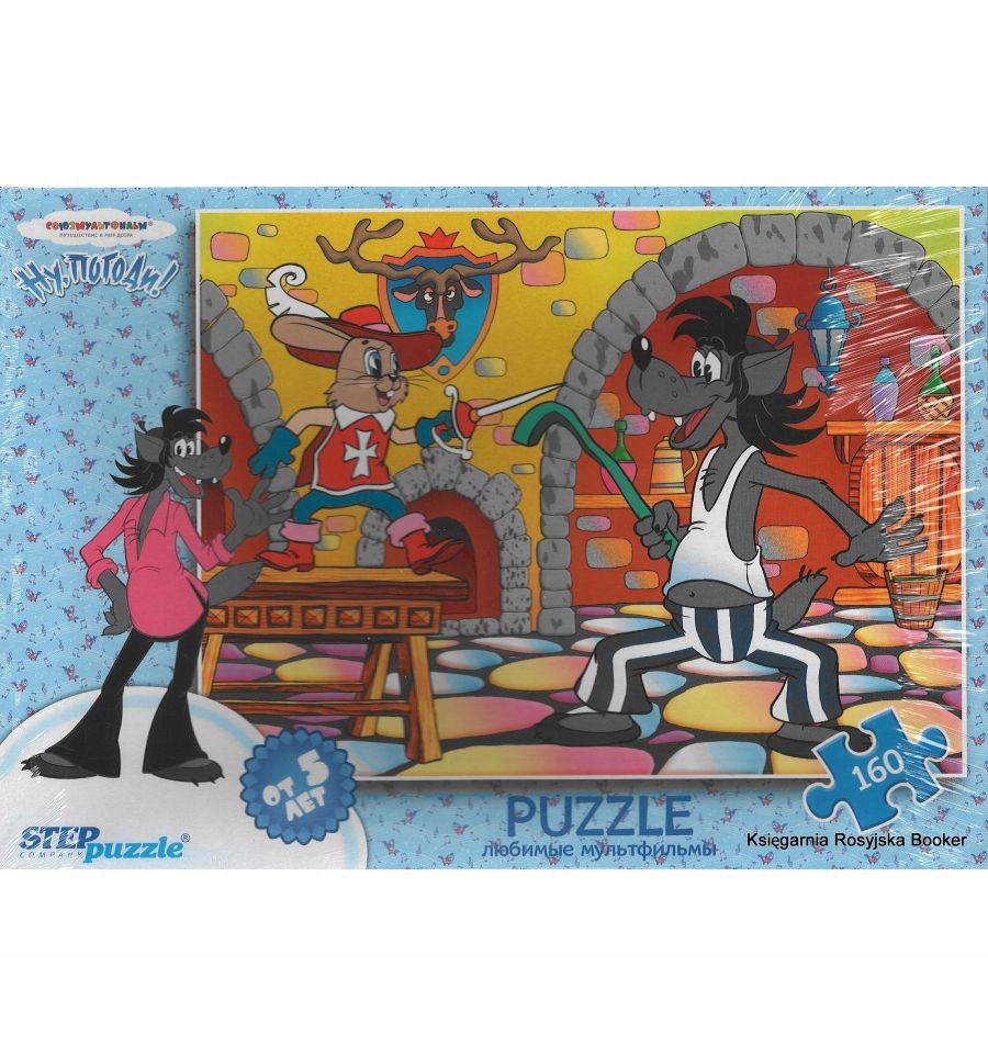 Wilk i zając. Puzzle 160 elementów