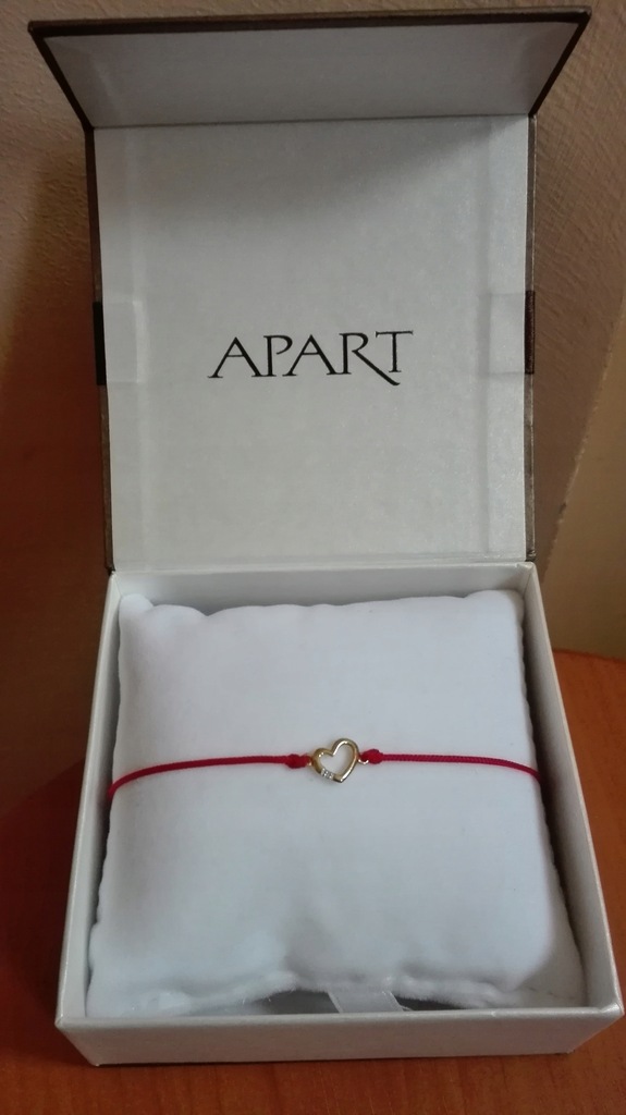 Bransoletka Zlota Apart Serduszko Sznurek Czerwony 7707998884 Oficjalne Archiwum Allegro