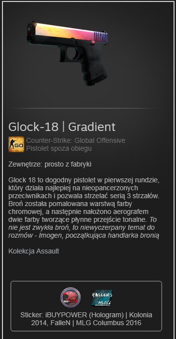 Glock fade |gradient fabrycznie nowy 5/5