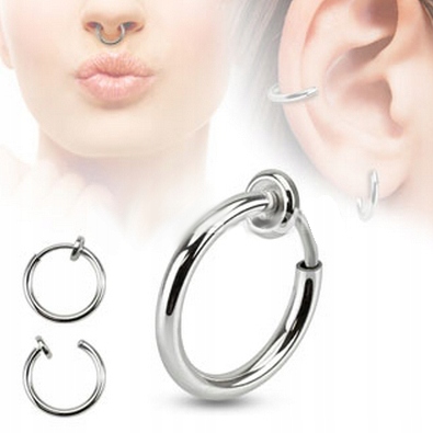 Oszukany Kolczyk do wargi nosa kółko septum 12mm