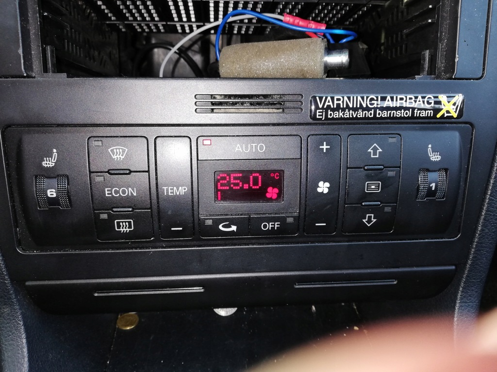 Audi A4 B5 Lift Panel klimatyzacji grzania foteli
