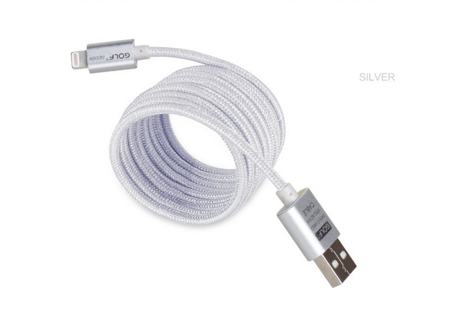 Kabel USB-Lightning 3-metrowy Srebrny 3m