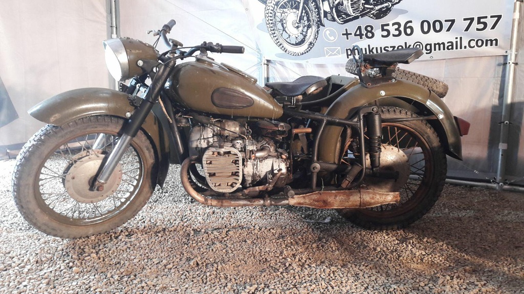 K 750 DNIEPR URAL M72 MOTOCYKL Z KOSZEM SIDECAR. - 7261298424 ...