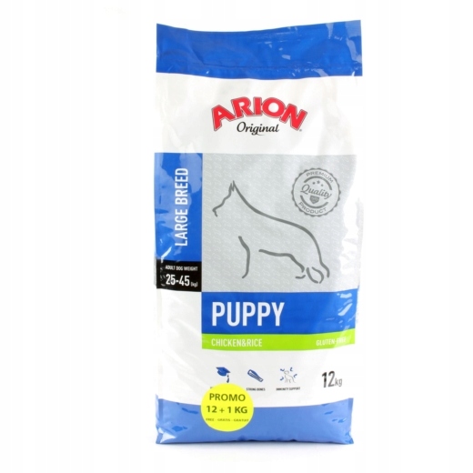 ARION PUPPY LARGE BREED CHICKEN 12kg+1KG+20GRATISY
