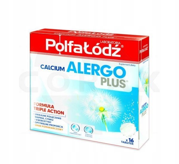 Calcium Alergo Plus Junior 16 tabletek