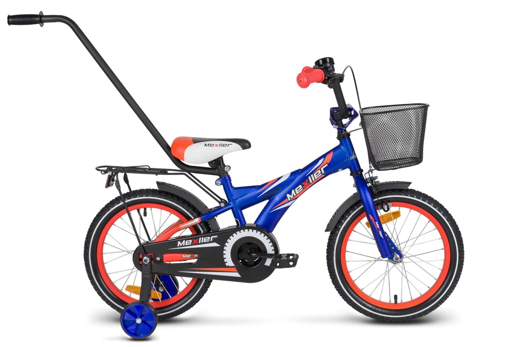 Rower 16 MEXLLER BMX niebiesko-pomarańczowy mat