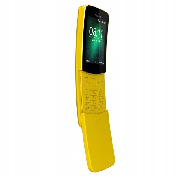 Nokia 8110 DUAL 4G Yellow WARSZAWA FAKTURA VAT23% - 7662601351 ...