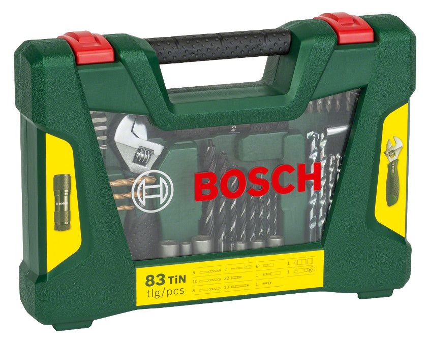 Zestaw osprzętu Bosch V-Line 83 szt Wierteł bitów