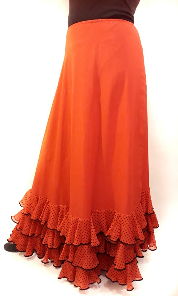 Spódnica flamenco czerwona do tańca i nie tylko!