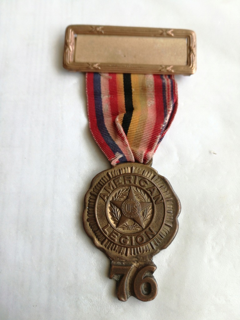 US American Legion 76 Medal .