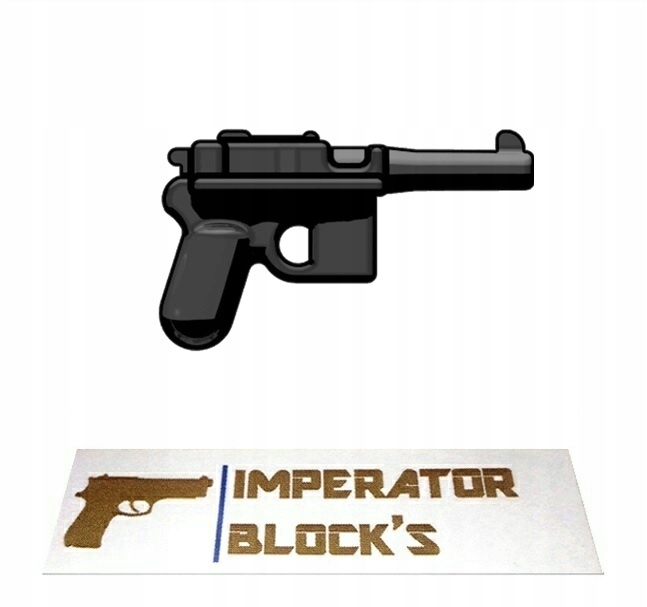 Broń do LEGO! Mauser C96 Broomhandle pistolet ^P