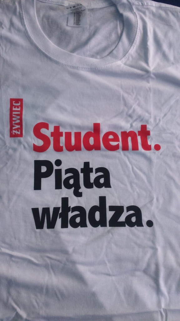 Żywiec koszulka t-shirt 42 XL Student Piąta władza