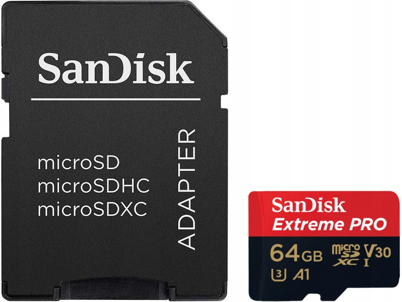 Sandisk Extreme Pro Karta Micro SDXC 64GB 100MB A1