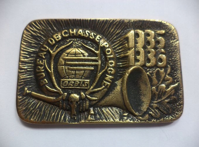 Plak. Myśl. Biuro Polowań w Polsce ORBIS-1985-1986