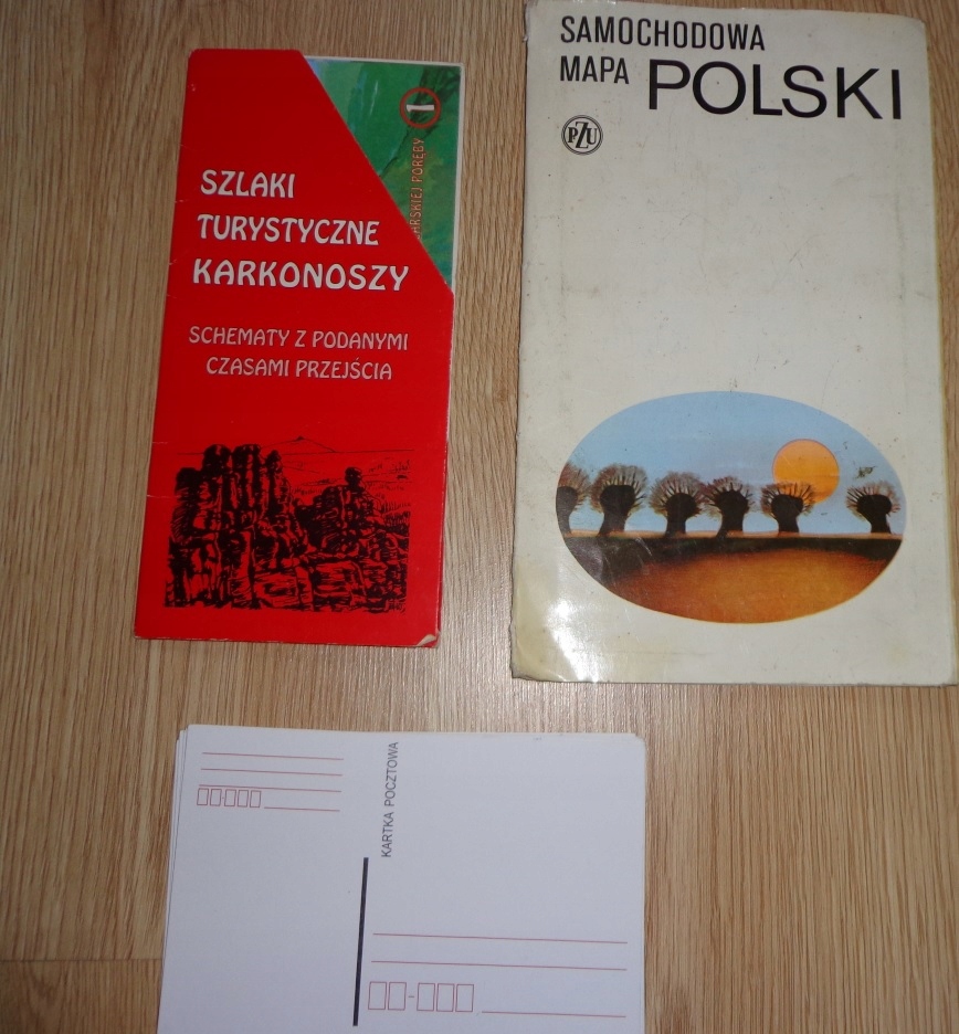 MAPA POLSKI KARKONOSZE SZLAKI TURYSTYCZNE, KARTY