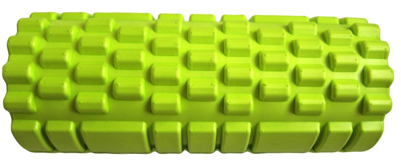 Wałek, roller do masażu ćwiczeń joga 33cm zielony
