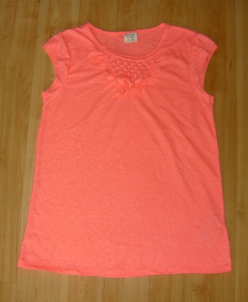 Pomarańczowa koszulka ZARA GIRLS r. 164